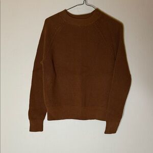 Treasure & Bond Women's Brown Crew Neck Sweater